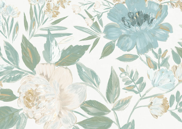 Vintage Rose, Powder Green - Twist&Fit Roller Blind - Image 6